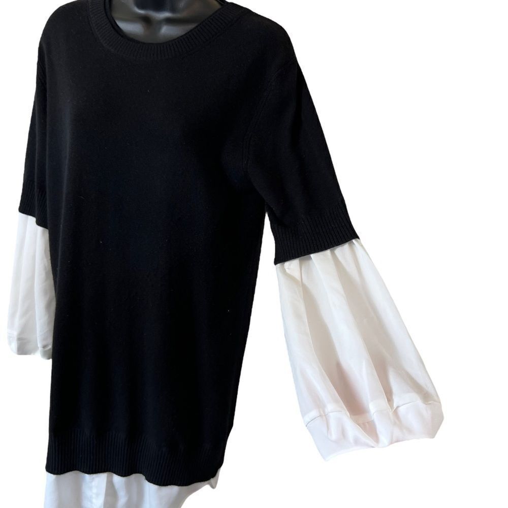 Brochu Walker Ebella Layered wool cashmere sweater Dress - Picture 5 of 12